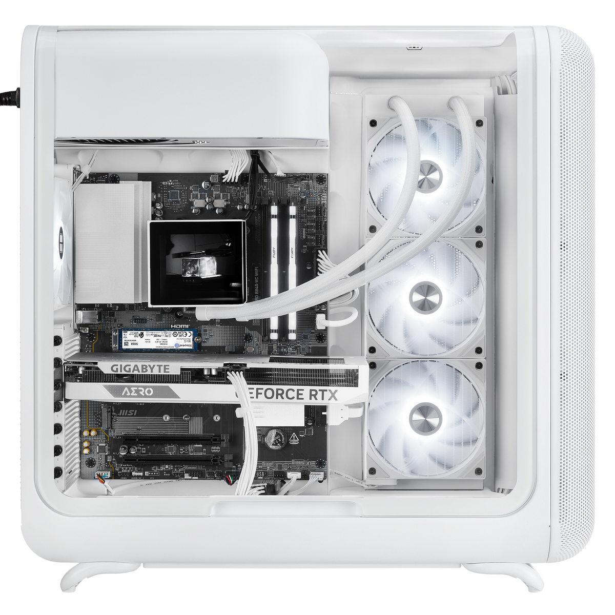TECHNOID Infinity Gaming PC (AMD Radeon RX 9070 XT - AMD RYZEN 7 7800X3D - 32 GB DDR5 RAM - 1TB SSD - AI Ready - Windows 11 H - Wifi - HYTE X50 White)
