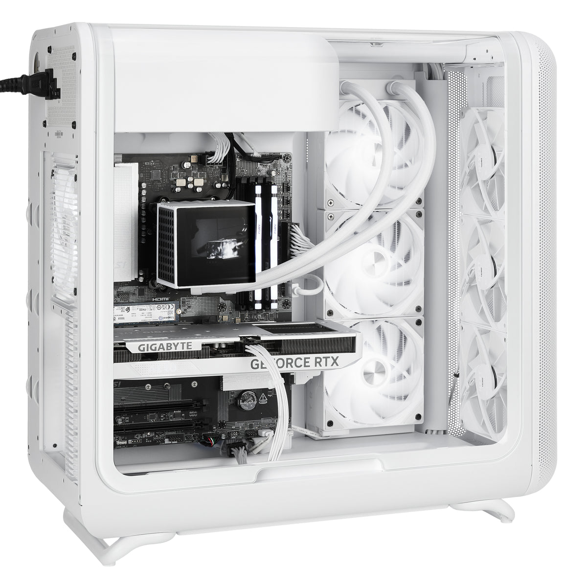 TECHNOID Infinity Gaming PC (AMD Radeon RX 9070 XT - AMD RYZEN 7 7800X3D - 32 GB DDR5 RAM - 1TB SSD - AI Ready - Windows 11 H - Wifi - HYTE X50 White)