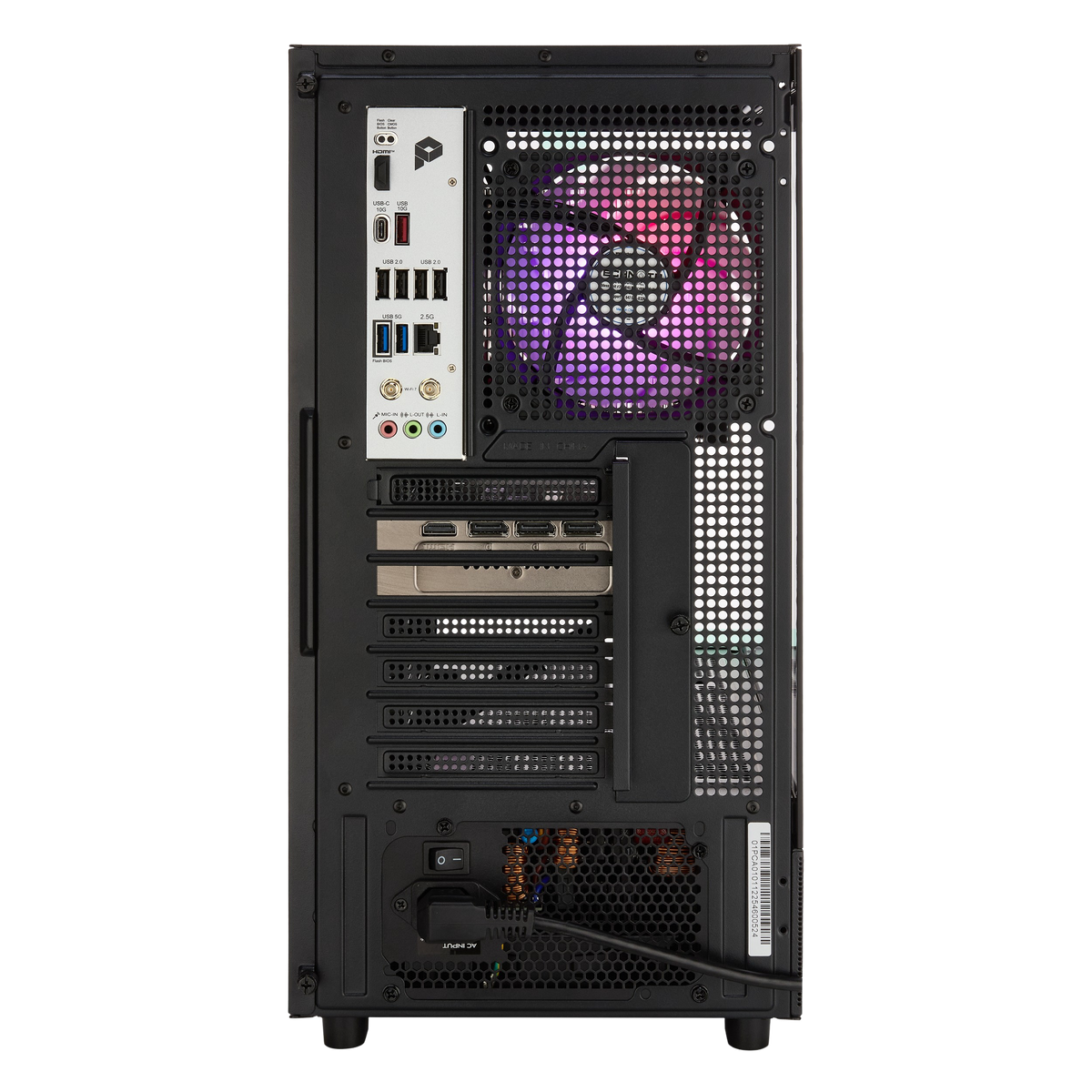 TECHNOID Glass Gaming Pc (RTX 5070 Ti - Ryzen 7 - 32 GB RAM - 1TB SSD - WIN 11 H - Wifi - Black)