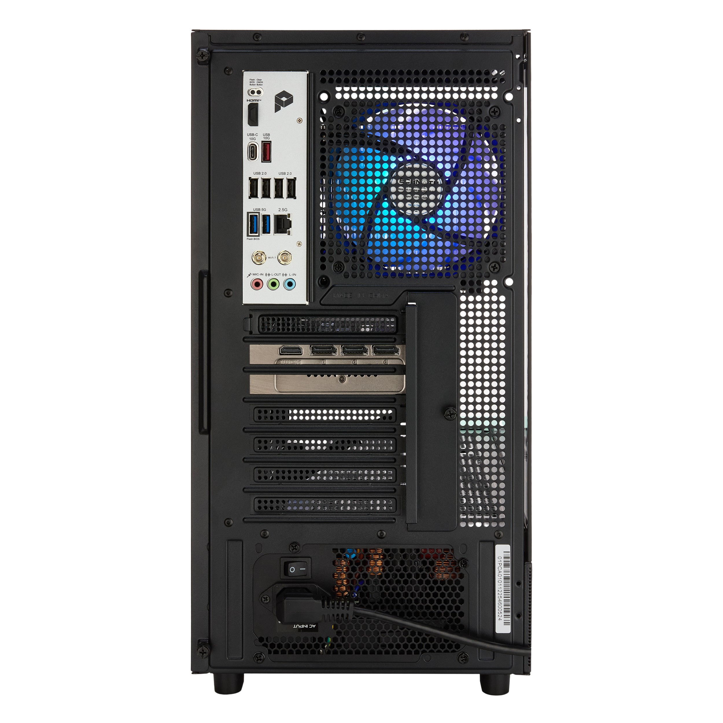 TECHNOID Glass GAMING PC (RTX 5060 - Ryzen 7 9700F - 16 GB RAM - 1TB SSD - WIN 11 H - Wifi - 3 Years Warranty - Black)