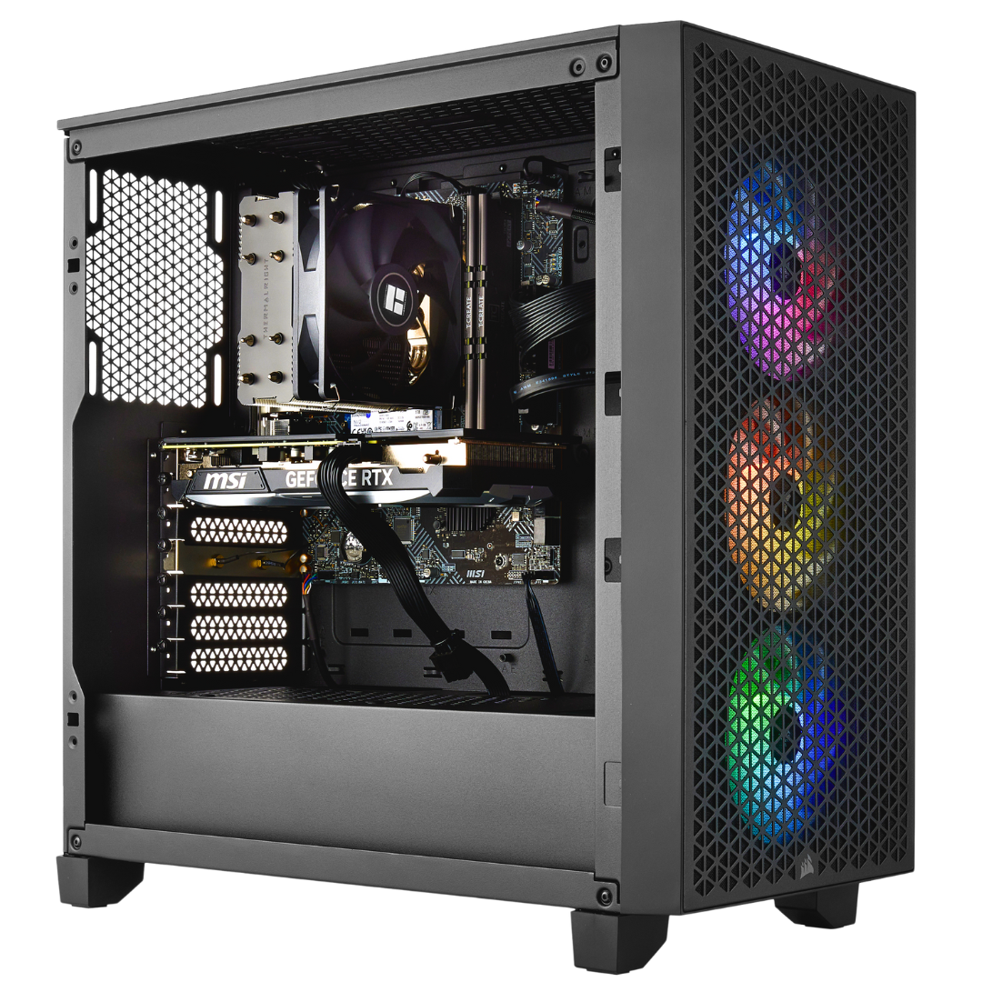 TECHNOID Budget Gaming Pc (Ryzen 5 5600 - RTX 4060 Ti - 1TB SSD - 32GB RAM - Win 11 Pro)