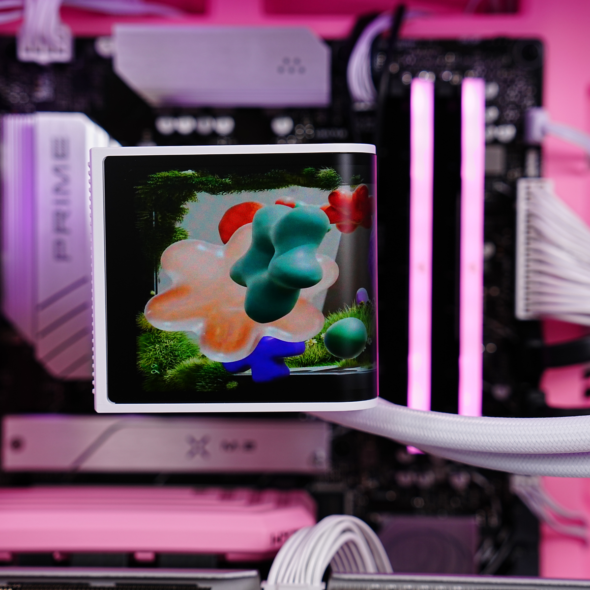 TECHNOID Limited Edition Gaming Pc (Amd Ryzen 7 7800X3D - RTX 5070 - 2TB SSD - 32GB RAM DDR5- Win 11 Pro - HYTE Y70 - pink)