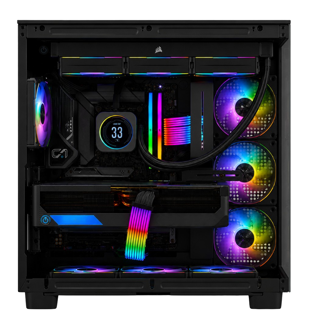 TECHNOID Frozen Gaming PC - Intel Core i9 14900KF, 32GB Ram, 2TB SSD, RTX 5070 Ti , Windows 11 Pro, Black