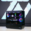 TECHNOID Glass Gaming PC - GeForce RTX 5070 Ti - AMD Ryzen 7 7800X3D - 32GB DDR5 - 2TB SSD - Win 11 PRO - AI Ready - VR Compatible - Wifi Bluetooth - Black