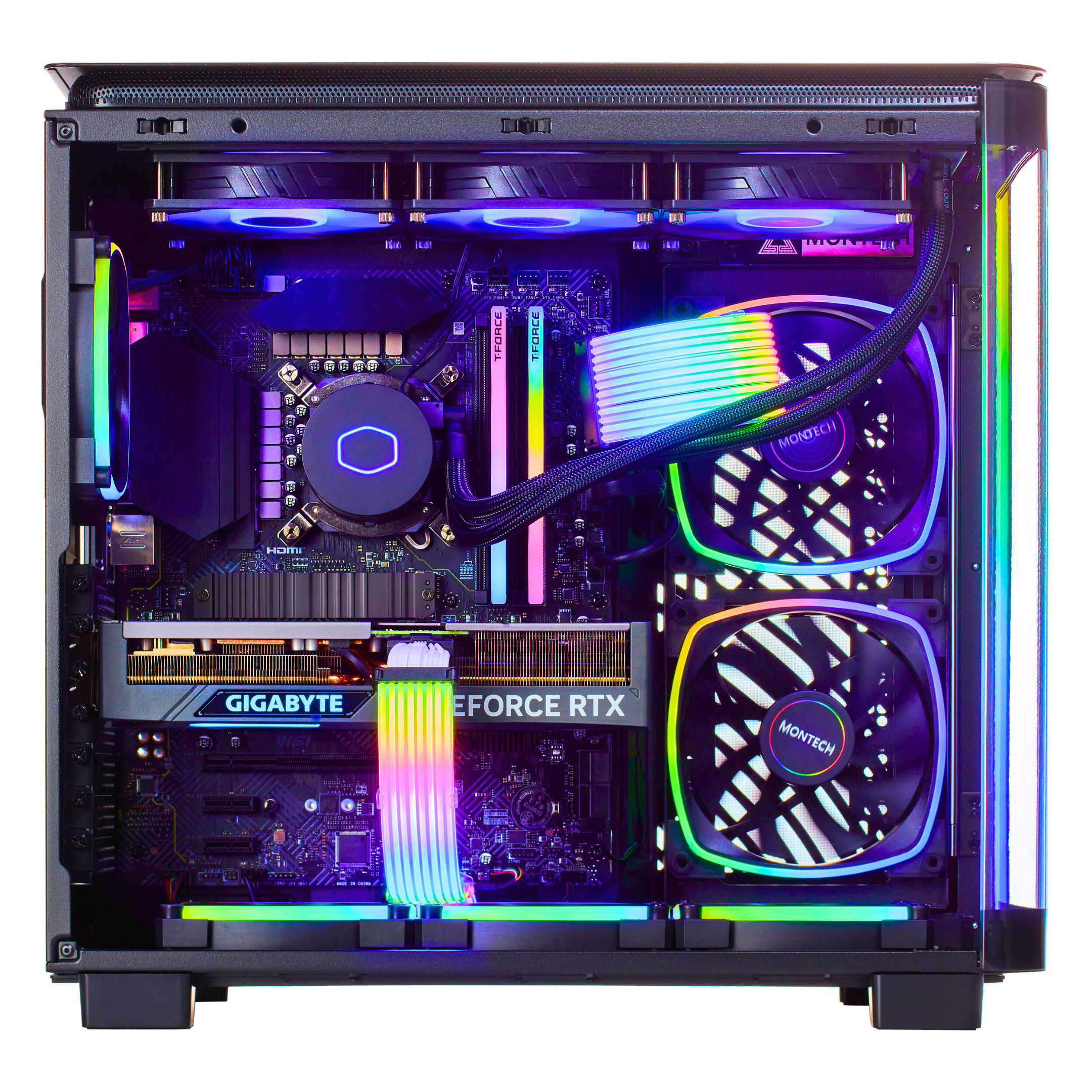 TECHNOID MASTER Gaming PC – GeForce RTX 4070 Ti SUPER - Intel core i7 14th gen - 2TB SSD - 32GB Ram - Win 11 Pro - 3 Years warranty)