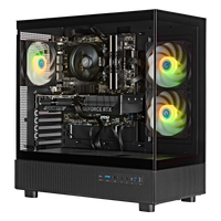 TECHNOID Glass GAMING PC (RTX 3050 - Ryzen 5 - 16GB RAM - 500GB SSD - WIN 11 H - Wifi - 3 Years Warranty - Black)