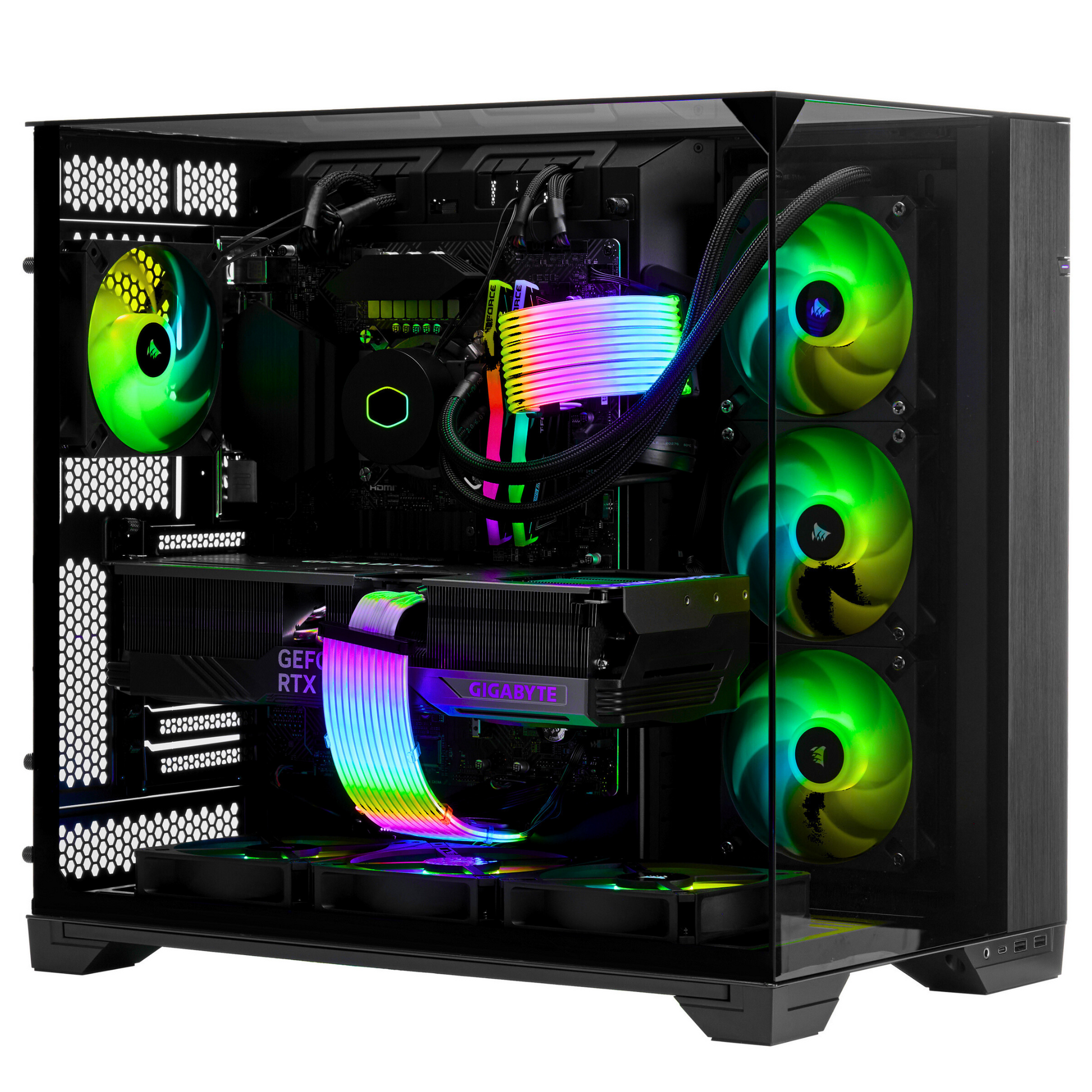 TECHNOID ignite Gaming PC (RTX 4080 SUPER - AMD RYZEN 7 7800X3D - 32 GB DDR5 RAM - 2TB SSD - AI Ready - Windows 11 P - Wifi)