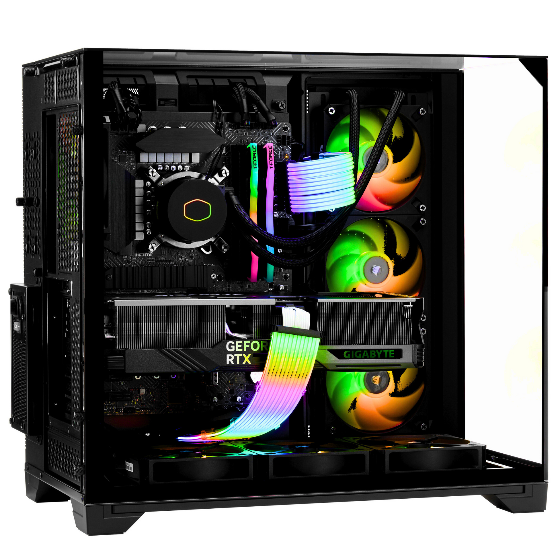 TECHNOID ignite Gaming PC (RTX 4080 SUPER - AMD RYZEN 7 7800X3D - 32 GB DDR5 RAM - 2TB SSD - AI Ready - Windows 11 P - Wifi)