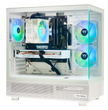 TECHNOID Glass Gaming PC - GeForce RTX 5060 - AMD Ryzen 5 9600x - 32GB DDR5 - 1TB SSD - Win 11 PRO - AI Ready - VR Compatible - White