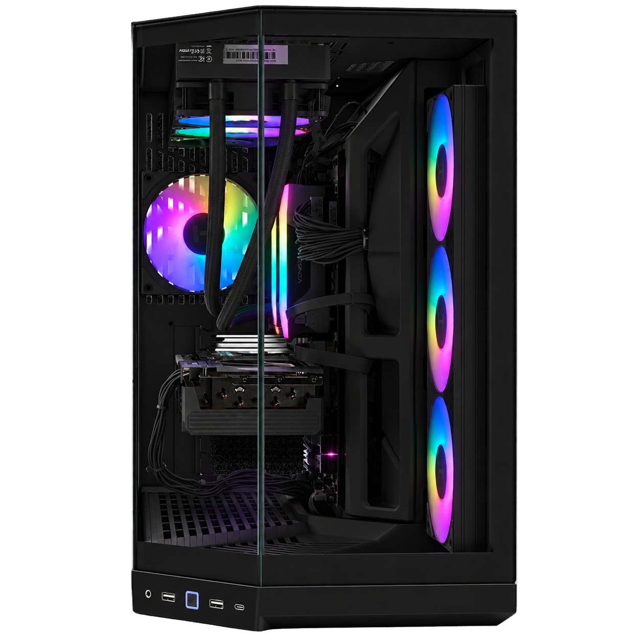 TECHNOID Panorama Gaming PC - GeForce RTX 5080 - AMD Ryzen 7 9800X3D - 32GB DDR5 - 1TB SSD - Win 11 PRO - AI Ready - VR Compatible