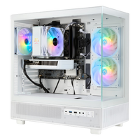 TECHNOID Glass Gaming PC - GeForce RTX 5060 Ti - AMD Ryzen 5 9600x - 32GB DDR5 - 1TB SSD - Win 11 PRO - AI Ready - VR Compatible - White