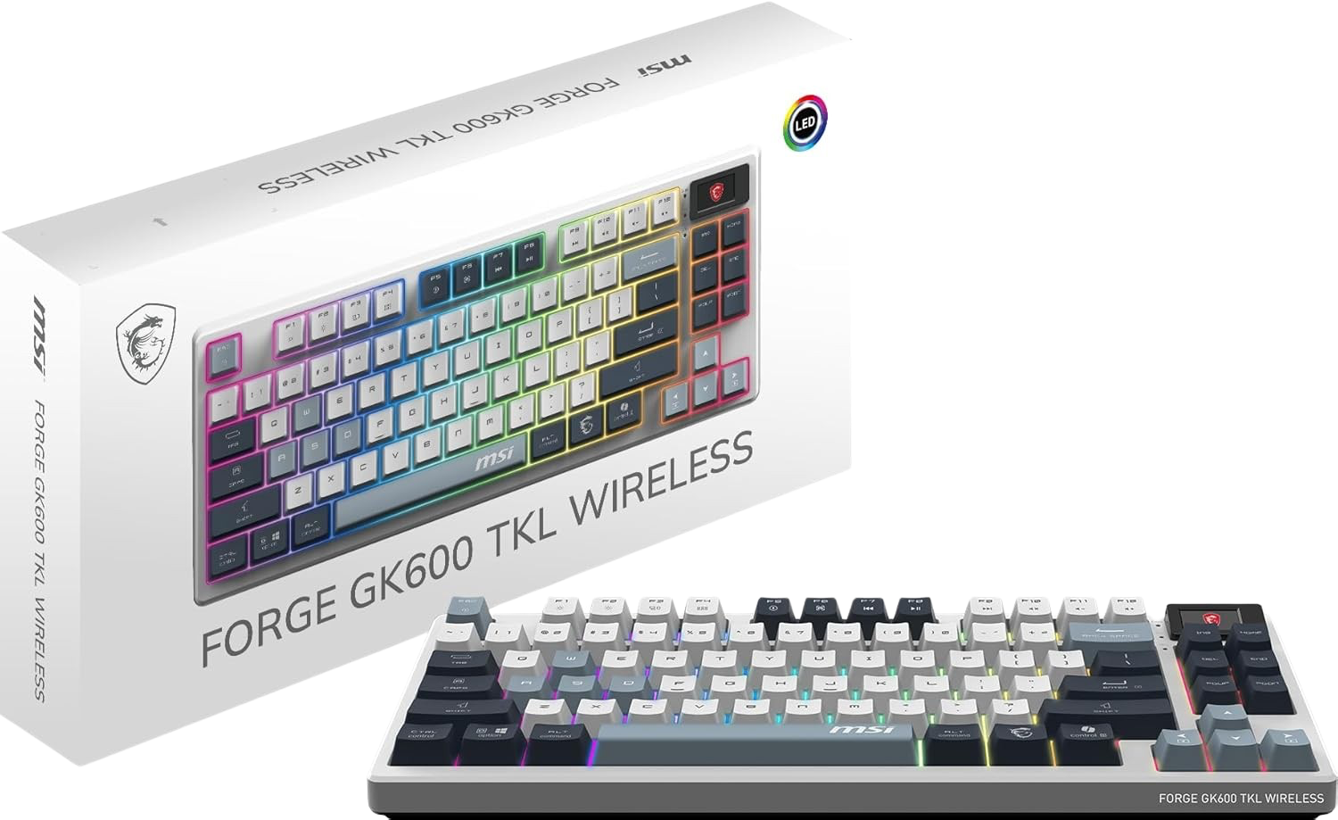 MSI FORGE GK600 TKL WIRELESS SKY