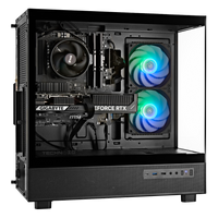 TECHNOID Glass GAMING PC (RTX 3050 - Ryzen 5 - 16GB RAM - 500GB SSD - WIN 11 H - Wifi - 3 Years Warranty - Black)