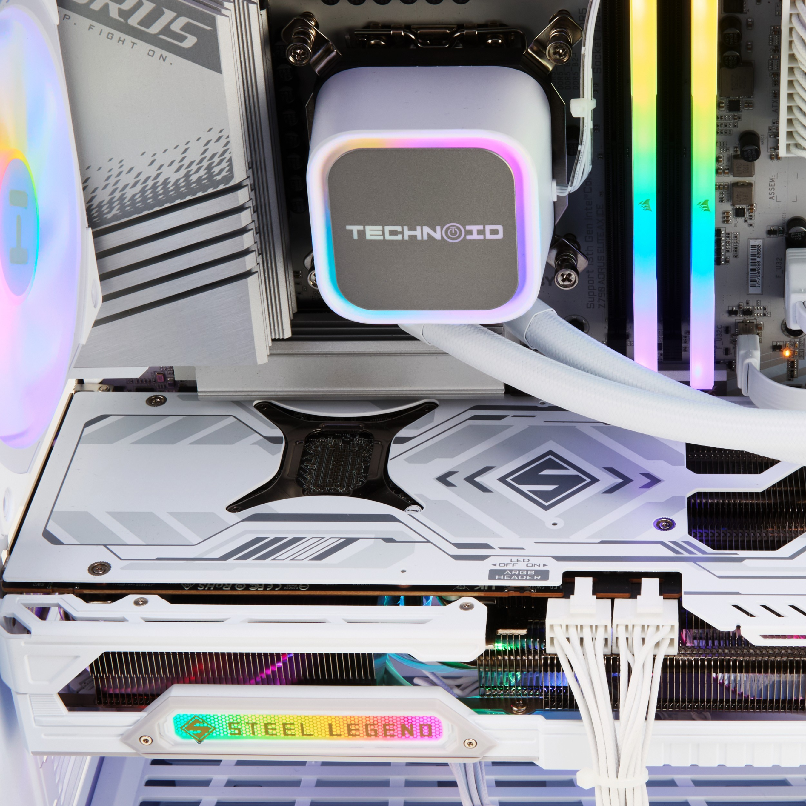 TECHNOID Panorama Gaming PC (AMD Radeon RX 9070 XT - AMD RYZEN 7 7800X3D - 32 GB DDR5 RAM - 1TB SSD - AI Ready - Windows 11 H - Wifi - HYTE Y50 White)