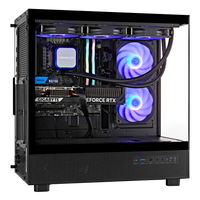 TECHNOID Glass Gaming PC - GeForce RTX 5070 Ti - AMD Ryzen 7 7800X3D - 32GB DDR5 - 2TB SSD - Win 11 PRO - AI Ready - VR Compatible - Wifi Bluetooth - Black