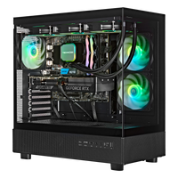 TECHNOID Glass Gaming PC - GeForce RTX 5070 Ti - AMD Ryzen 7 7800X3D - 32GB DDR5 - 2TB SSD - Win 11 PRO - AI Ready - VR Compatible - Wifi Bluetooth - Black