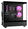 TECHNOID Glass Gaming PC - GeForce RTX 5070 Ti - AMD Ryzen 7 9800X3D - 32GB DDR5 - 2TB SSD - Win 11 PRO - AI Ready - 850w 80 Plus Gold PSU - VR Compatible - Black