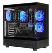 TECHNOID Glass Gaming PC - GeForce RTX 5070 Ti - AMD Ryzen 7 9800X3D - 32GB DDR5 - 2TB SSD - Win 11 PRO - AI Ready - 850w 80 Plus Gold PSU - VR Compatible - Black