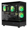 TECHNOID Glass Gaming PC - GeForce RTX 5070 Ti - AMD Ryzen 7 9800X3D - 32GB DDR5 - 2TB SSD - Win 11 PRO - AI Ready - 850w 80 Plus Gold PSU - VR Compatible - Black