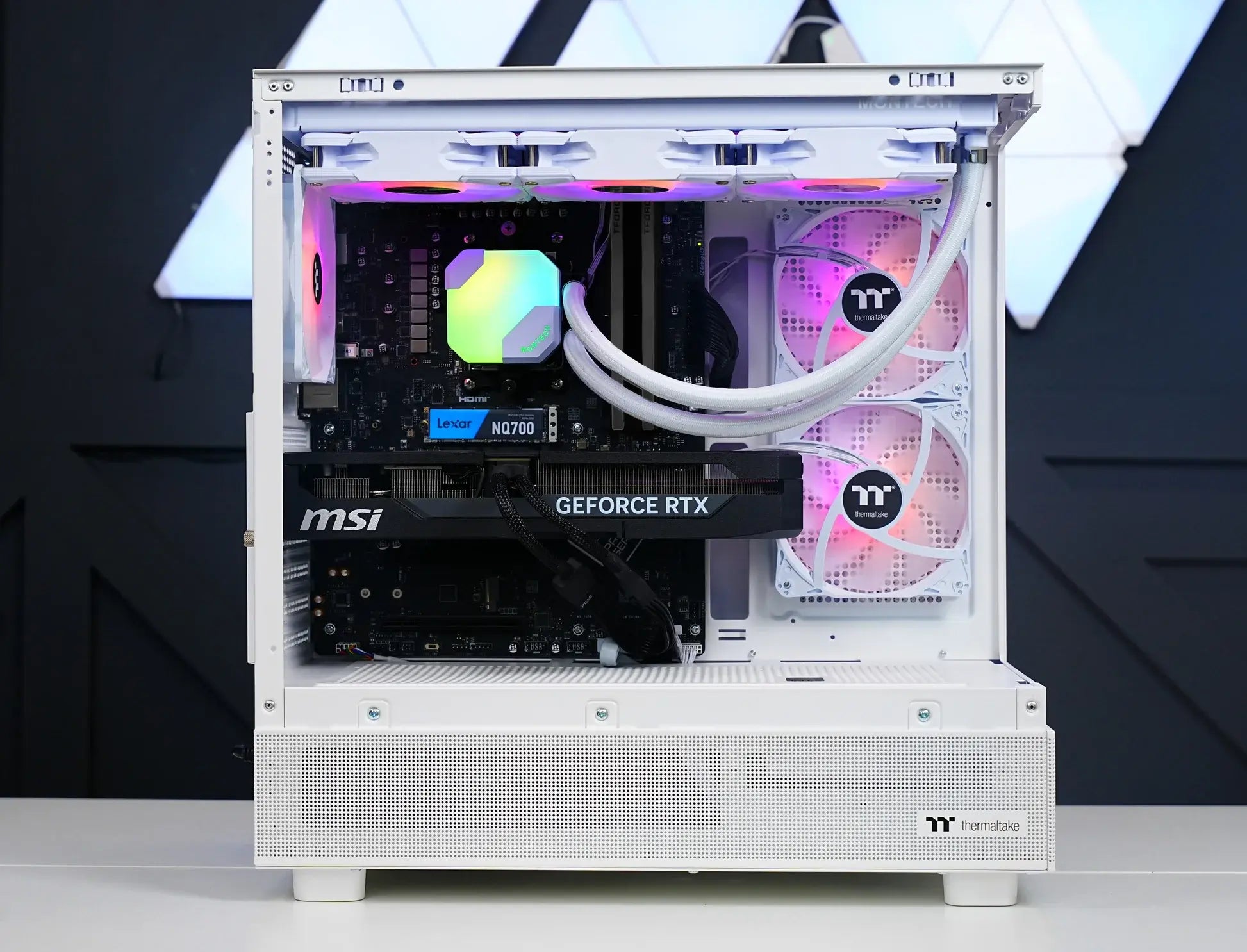 TECHNOID Glass Gaming PC - GeForce RTX 5070 - AMD Ryzen 7 7800X3D - 32GB DDR5 - 2TB SSD - Win 11 PRO - AI Ready - VR Compatible - Wifi Bluetooth