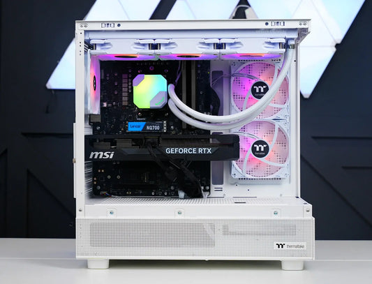 TECHNOID Glass Gaming PC - GeForce RTX 5070 - Intel Core i7 14700KF - 32GB DDR5 - 2TB SSD - Win 11 PRO - AI Ready - VR Compatible - Wifi Bluetooth