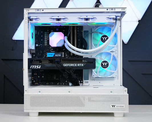 TECHNOID Glass Gaming PC - GeForce RTX 5070 - Intel Core i7 14700KF - 32GB DDR5 - 2TB SSD - Win 11 PRO - AI Ready - VR Compatible - Wifi Bluetooth