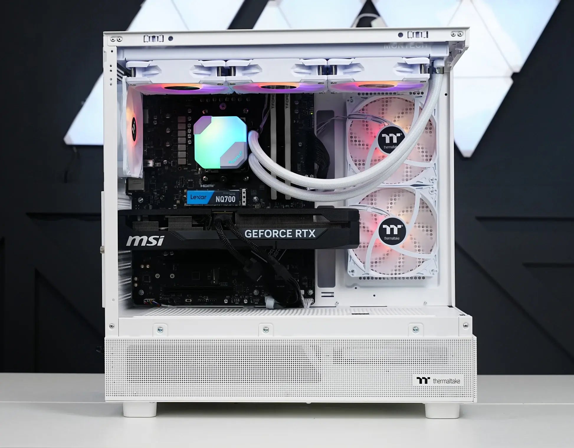 TECHNOID Glass Gaming PC - GeForce RTX 5070 - Intel Core i7 14700KF - 32GB DDR5 - 2TB SSD - Win 11 PRO - AI Ready - VR Compatible - Wifi Bluetooth