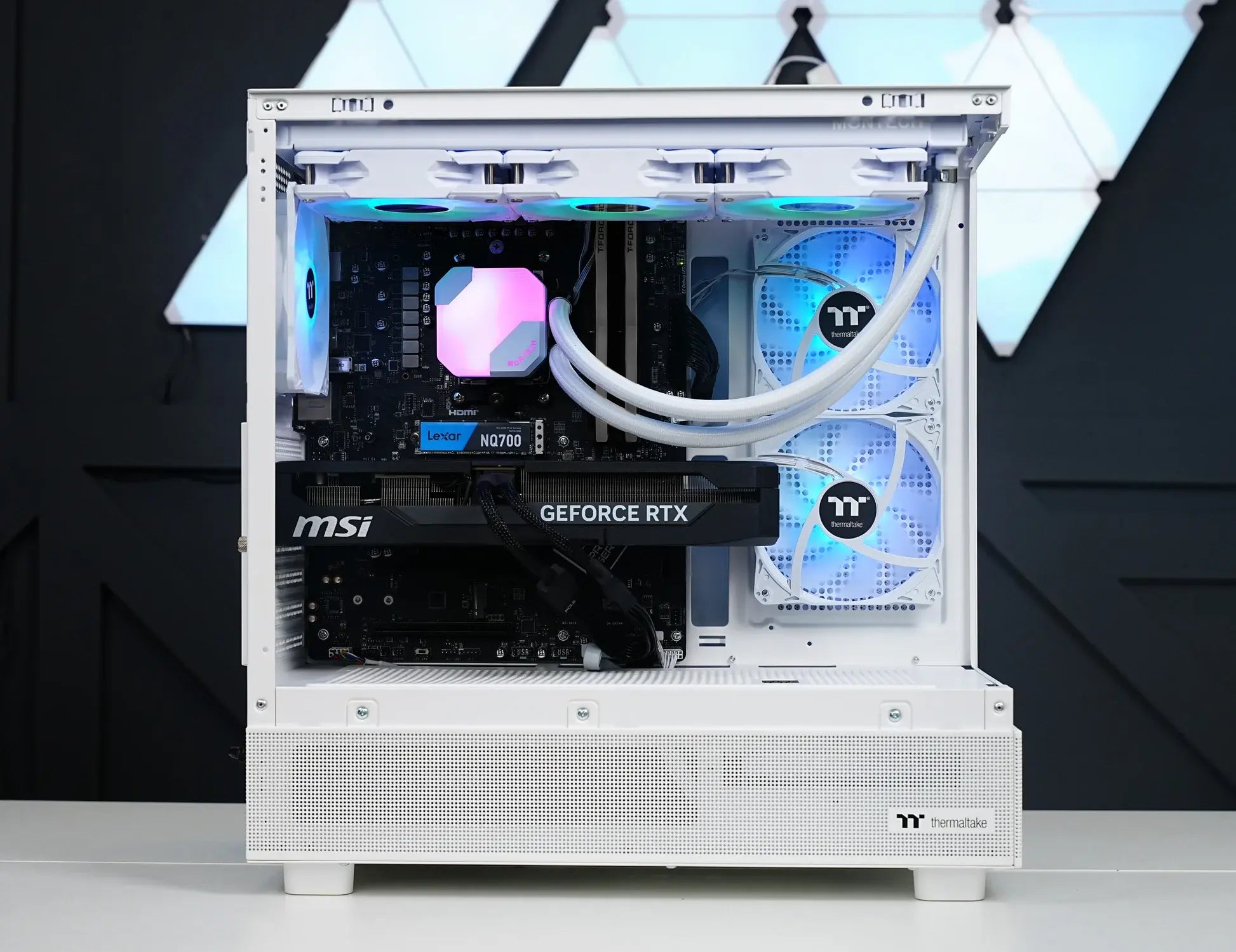 TECHNOID Glass Gaming PC - GeForce RTX 5070 - AMD Ryzen 7 7800X3D - 32GB DDR5 - 2TB SSD - Win 11 PRO - AI Ready - VR Compatible - Wifi Bluetooth