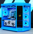 TECHNOID Limited Edition Gaming Pc (Intel i7-14th Gen - RTX 5070 - 2TB SSD - 32GB RAM DDR5- Win 11 Pro - HYTE Y70 Touch infinite - Blue)