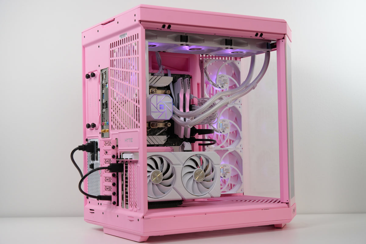 TECHNOID Limited Edition Gaming Pc (AMD Ryzen 7 7700 - RTX 5070 - 2TB SSD - 32GB RAM DDR5- Win 11 Pro -  HYTE Y70 Touch infinite Strawberry Milk)