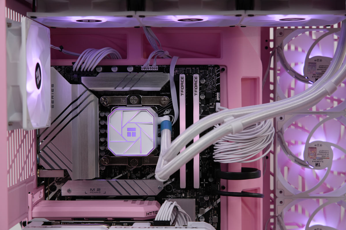 TECHNOID Limited Edition Gaming Pc (AMD Ryzen 7 7700 - RTX 5070 - 2TB SSD - 32GB RAM DDR5- Win 11 Pro -  HYTE Y70 Touch infinite Strawberry Milk)