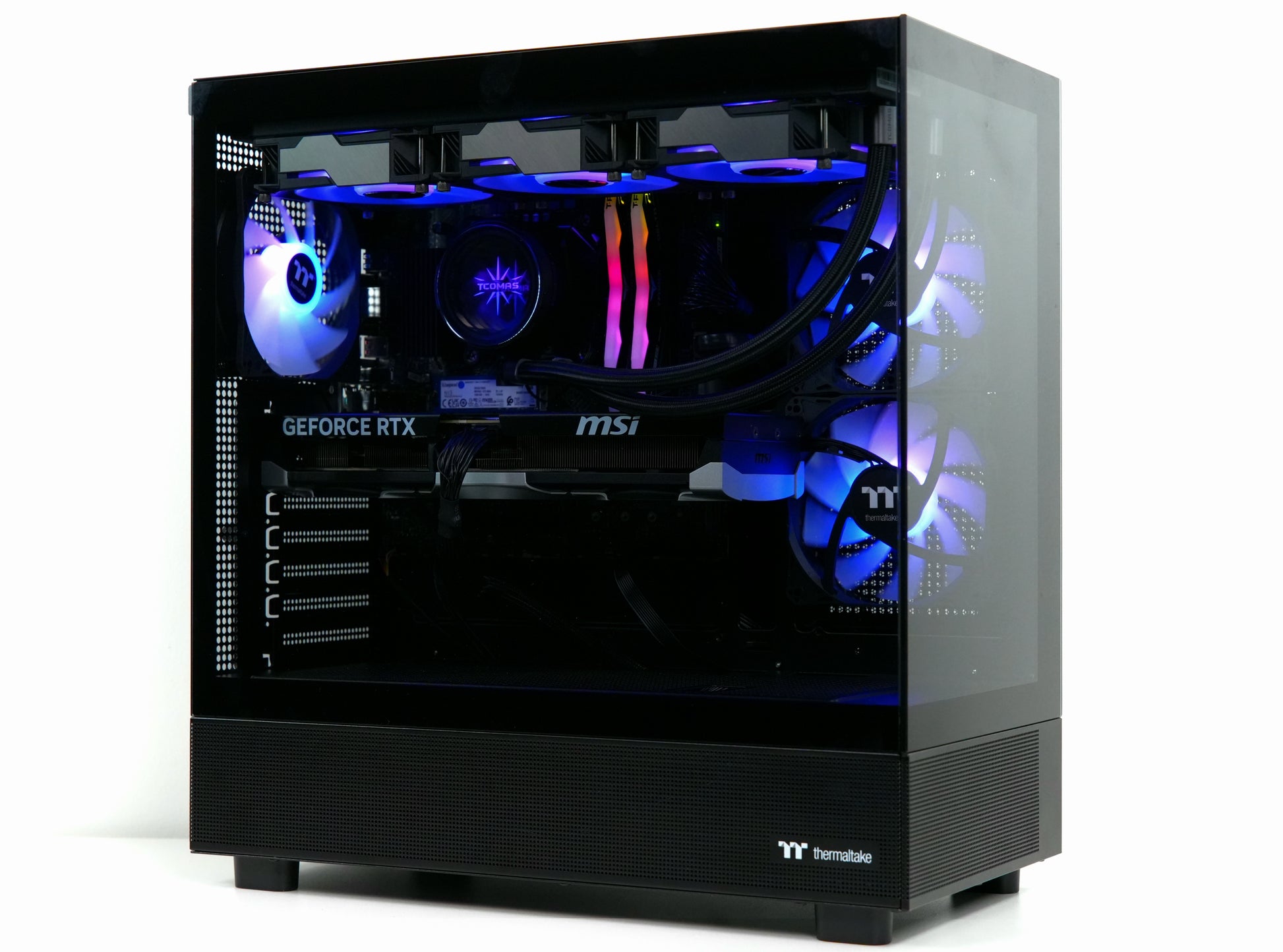 TECHNOID Glass Gaming PC - GeForce RTX 5070 Ti - Intel Core i7 14th Gen - 32GB DDR5 - 2TB SSD - Win 11 PRO - AI Ready - VR Compatible - Wifi Bluetooth