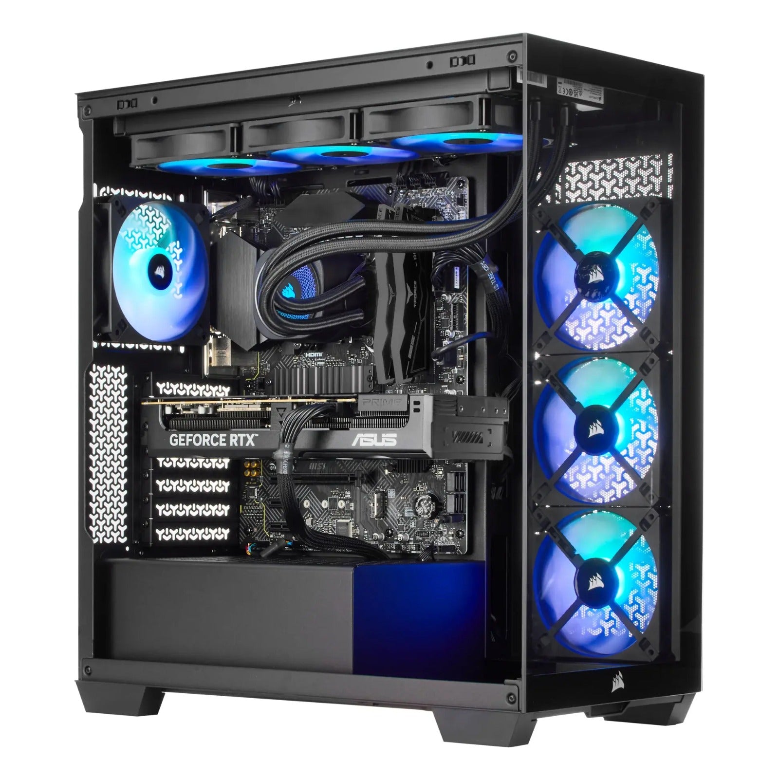 TECHNOID Nova Gaming PC - GeForce RTX 5080 - AMD Ryzen 9 9950X3D - 64GB DDR5 - 2TB SSD - Win 11 PRO - AI Ready - 850w 80 Plus Gold PSU - VR Compatible - Black