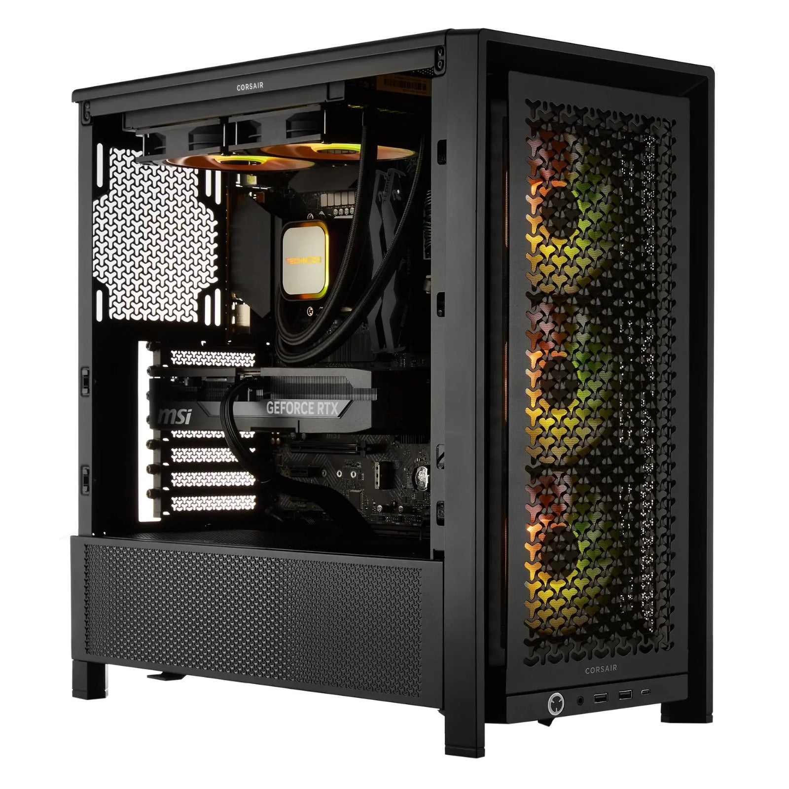 TECHNOID Ultimate Gaming PC - GeForce RTX 5090 - AMD Ryzen 7 9800X3D - 64GB DDR5 - 2TB SSD - Win 11 PRO - AI Ready - 1000w 80 Plus Gold PSU - VR Compatible - Black