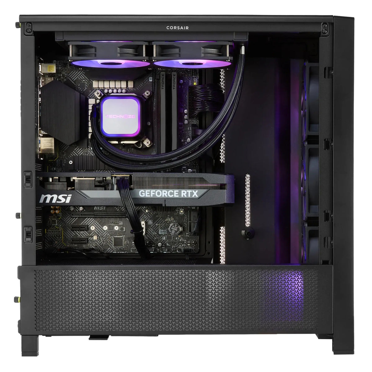 TECHNOID Ultimate Gaming PC - GeForce RTX 5090 - AMD Ryzen 7 9800X3D - 64GB DDR5 - 2TB SSD - Win 11 PRO - AI Ready - 1000w 80 Plus Gold PSU - VR Compatible - Black