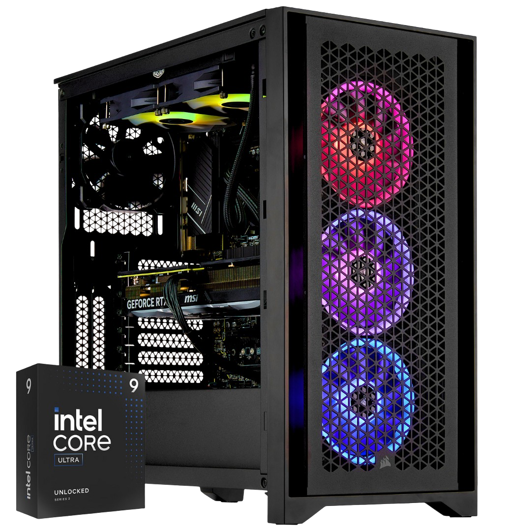 TECHNOID ULTIMATE Gaming PC – Intel® Core™ Ultra 9 285K (15th Gen) - GeForce RTX 4090 - 2TB SSD - 64GB Ram - Win 11 Pro - Ai Ready - 3 Years Warranty