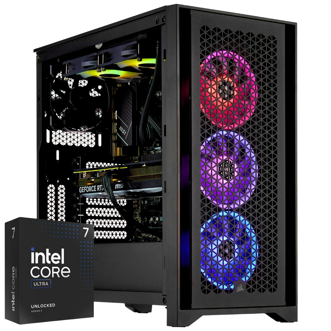 TECHNOID ULTIMATE Gaming PC – Intel® Core™ Ultra 7 265KF (15th Gen) - GeForce RTX 4090 - 2TB SSD - 32GB Ram - Win 11 Pro - Ai Ready - 3 Years Warranty