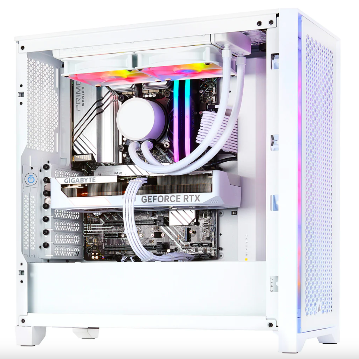 TECHNOID Snow White Gaming PC – Intel i9 14900K - GeForce RTX 4090 - 96GB DDR5 - 4TB SSD - Win 11 Pro