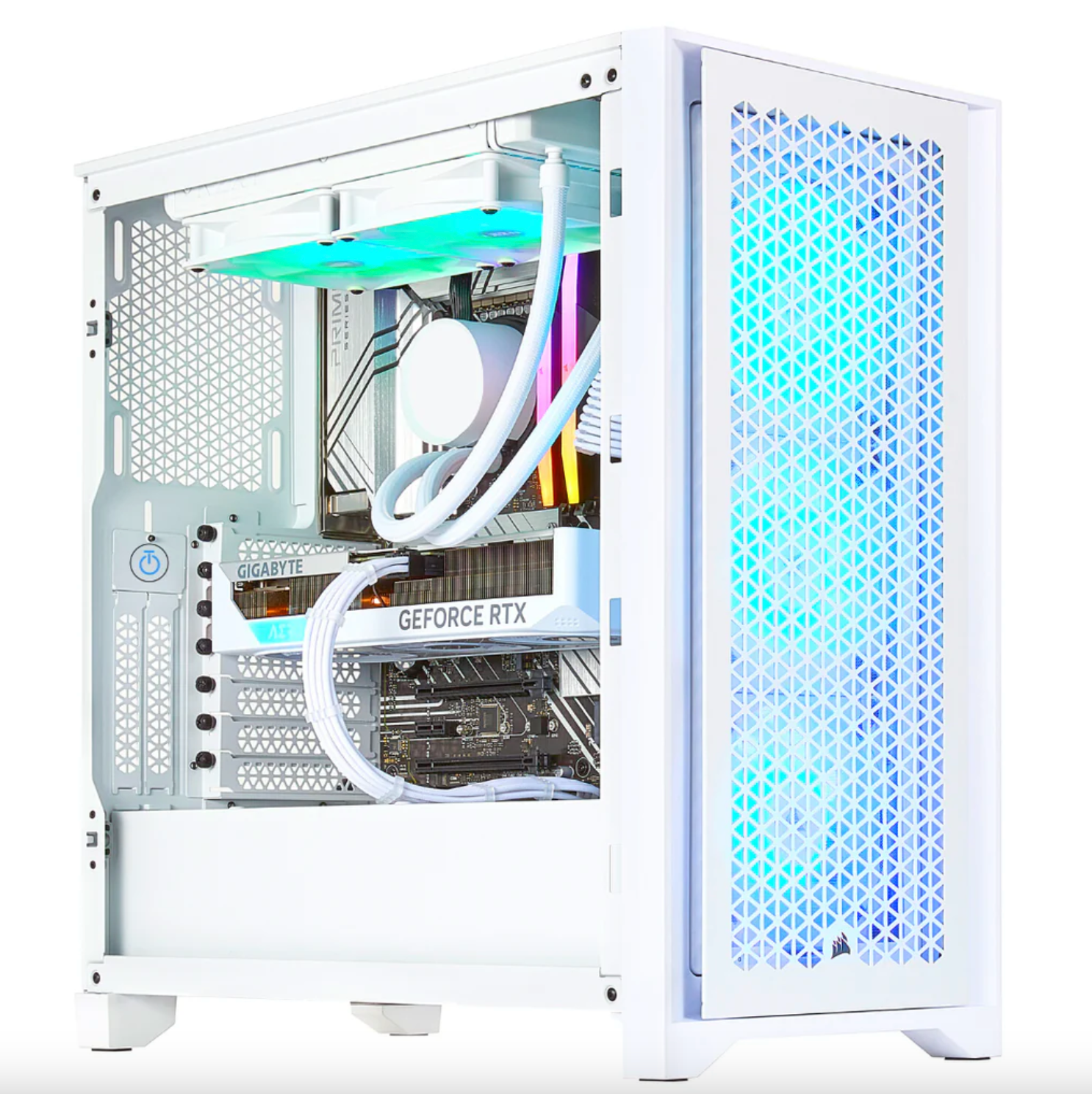 TECHNOID Snow White Gaming PC – Intel i9 14900K - GeForce RTX 4090 - 96GB DDR5 - 4TB SSD - Win 11 Pro