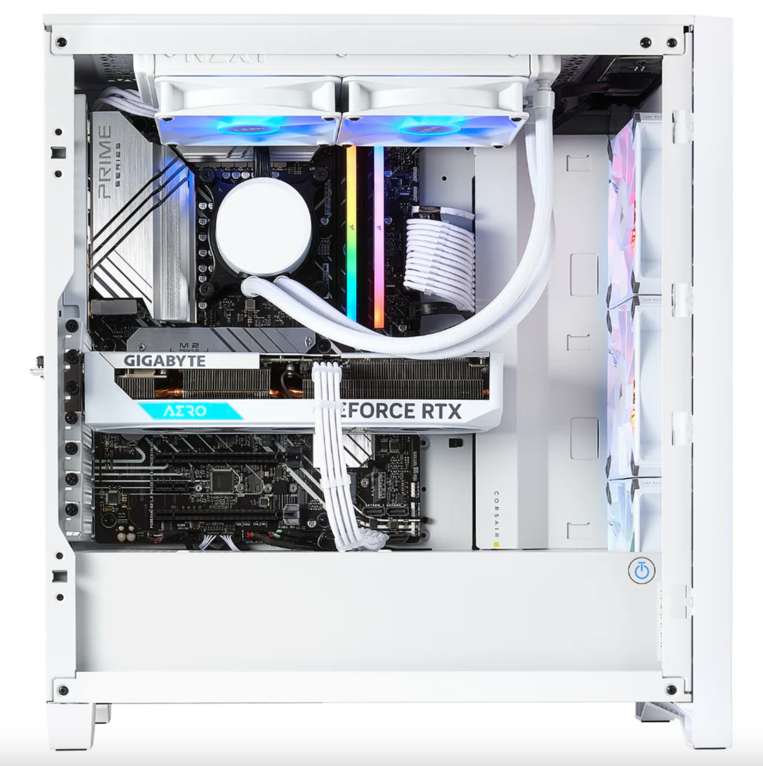 TECHNOID Snow White Gaming PC – Intel i9 14900K - GeForce RTX 4090 - 96GB DDR5 - 4TB SSD - Win 11 Pro