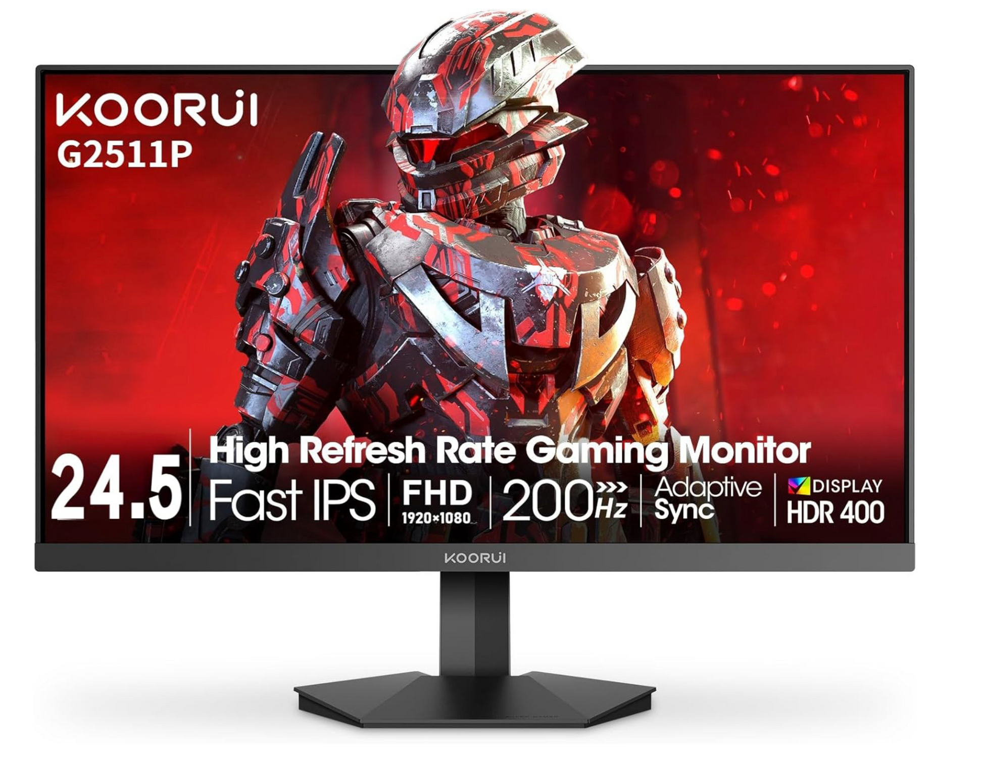 KOORUI 24.5 Inch Gaming Monitor 200Hz,   1920x1080