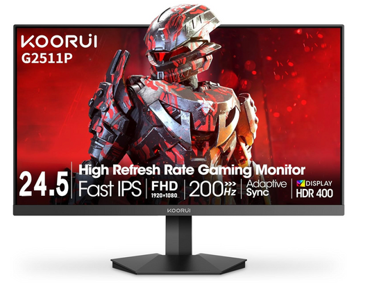 KOORUI 24.5 Inch Gaming Monitor 200Hz,   1920x1080