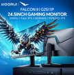 KOORUI 24.5 Inch Gaming Monitor 200Hz,   1920x1080