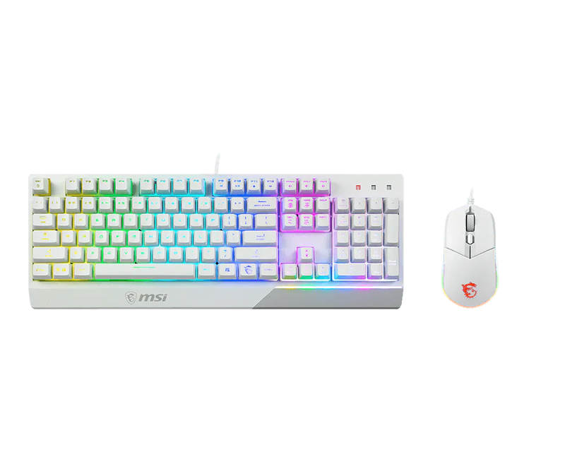 MSI Vigor GK30 Gaming Mouse & Keyboard White