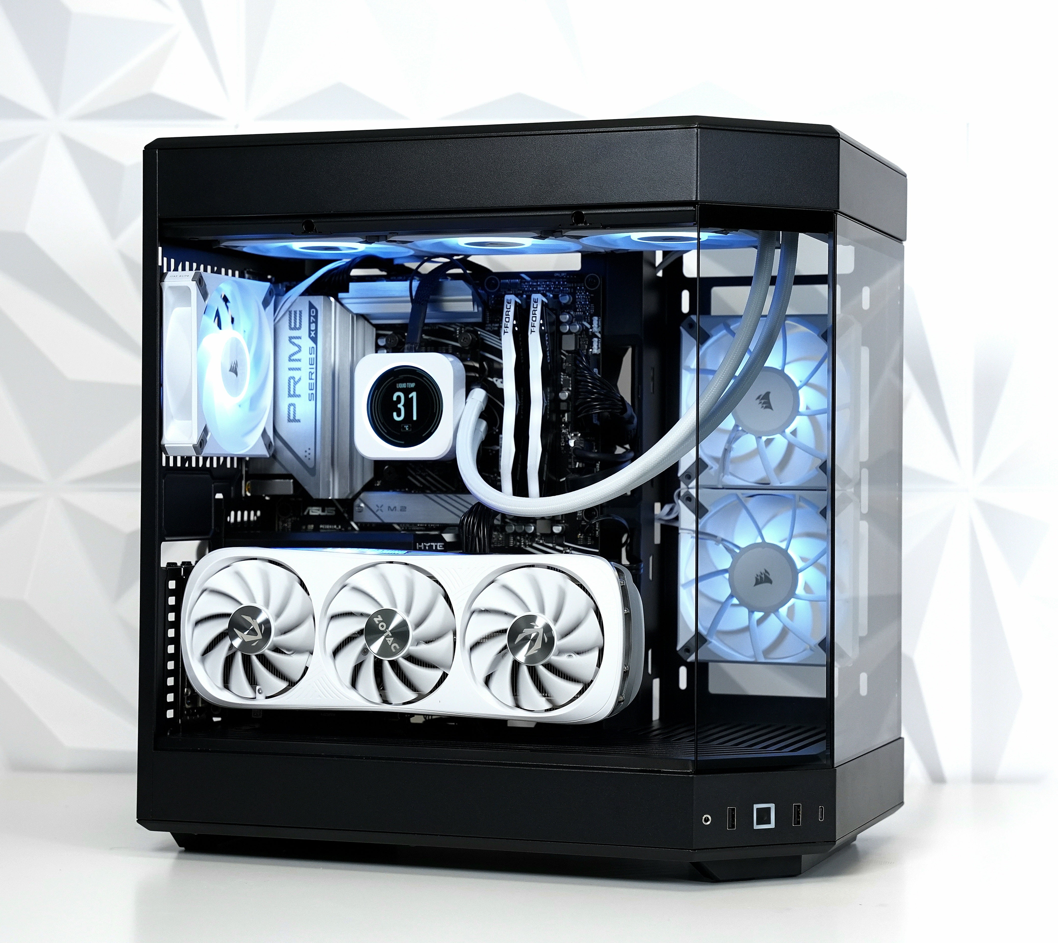 TECHNOID Limited Edition Gaming PC - GeForce RTX 5070 - AMD Ryzen 7 7800X3D - 32GB DDR5 - 2TB SSD - Win 11 PRO - AI Ready - 850w 80 Plus Gold PSU - VR Compatible - LCD AIO