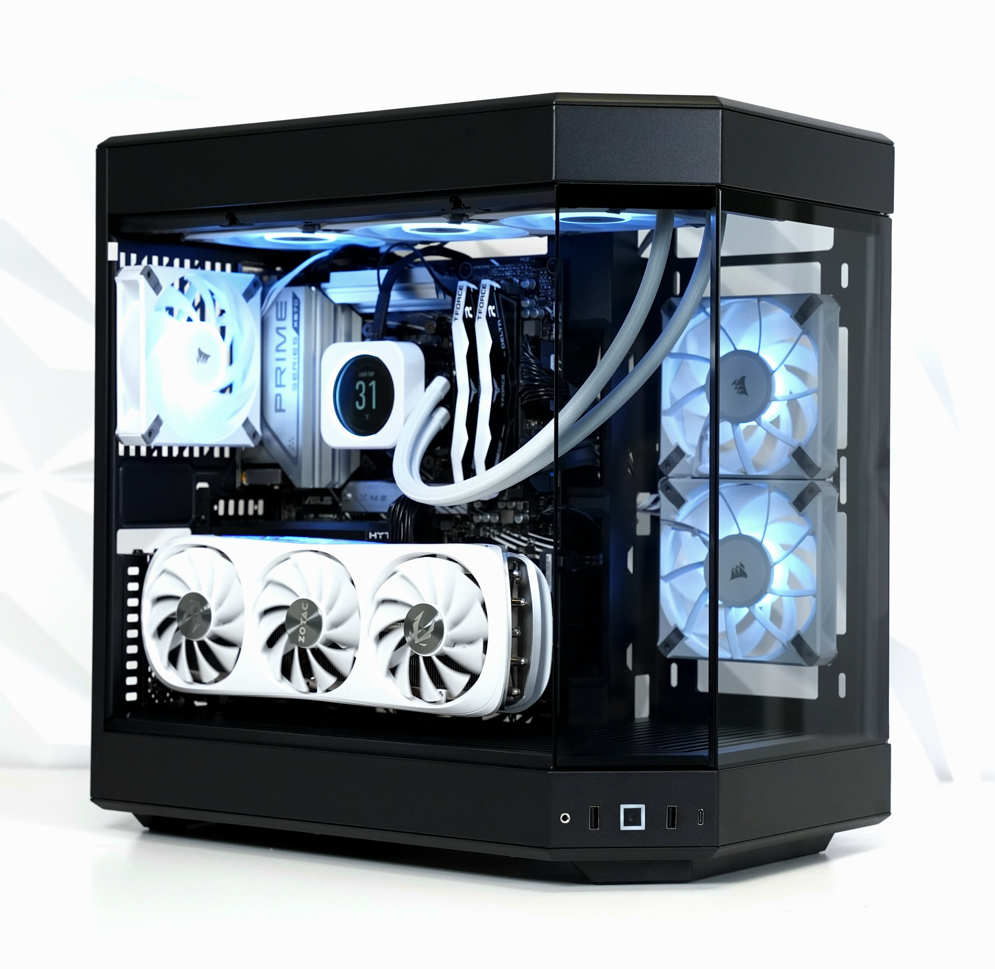 TECHNOID Limited Edition Gaming PC - GeForce RTX 5070 - AMD Ryzen 7 7800X3D - 32GB DDR5 - 2TB SSD - Win 11 PRO - AI Ready - 850w 80 Plus Gold PSU - VR Compatible - LCD AIO