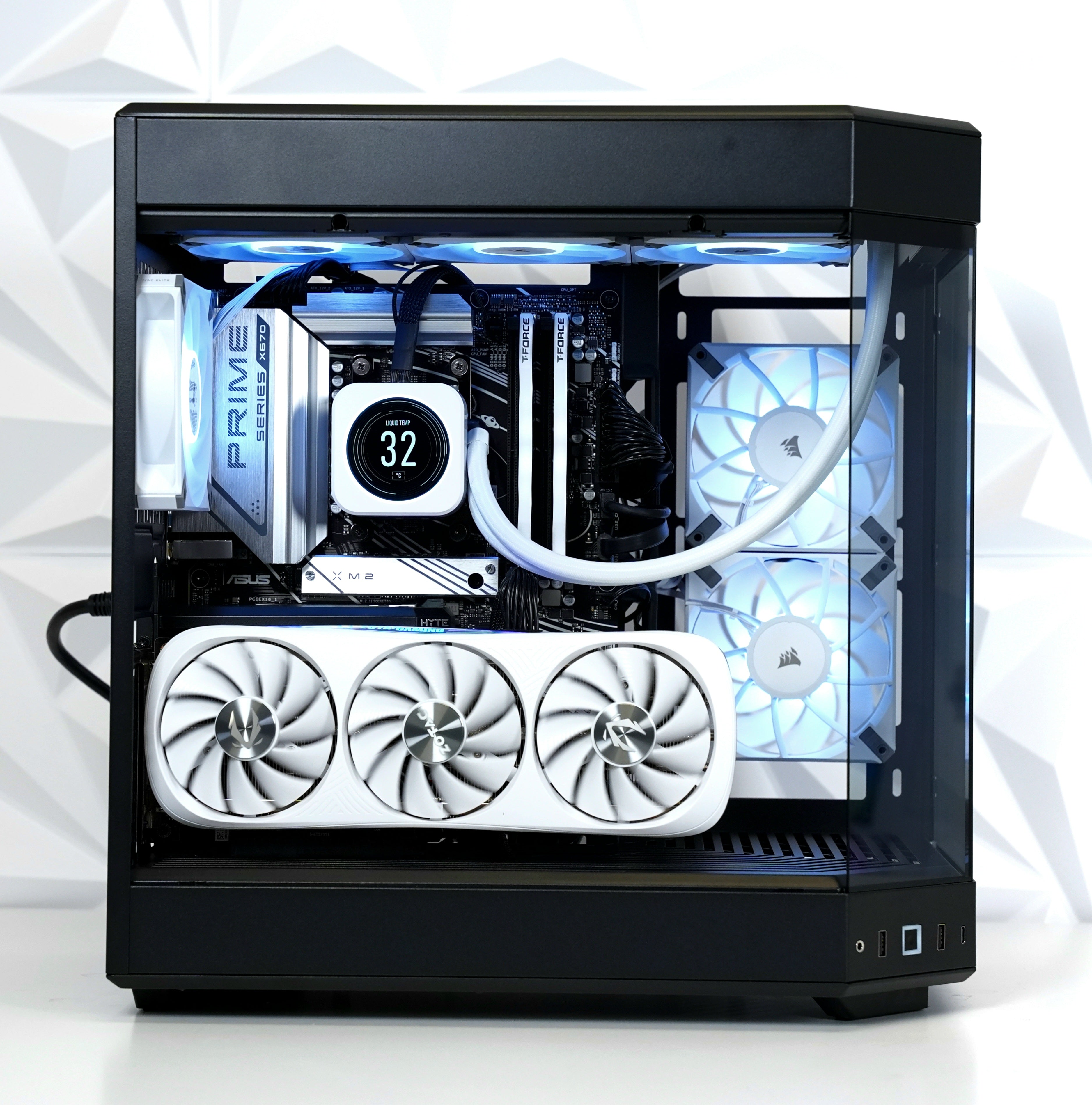TECHNOID Limited Edition Gaming PC - GeForce RTX 5070 - AMD Ryzen 7 7800X3D - 32GB DDR5 - 2TB SSD - Win 11 PRO - AI Ready - 850w 80 Plus Gold PSU - VR Compatible - LCD AIO